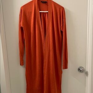 Ann Taylor Orange Duster Cardigan